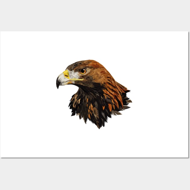 Golden eagle Wall Art by obscurite